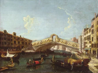 Die Rialto-Brücke in Venedig